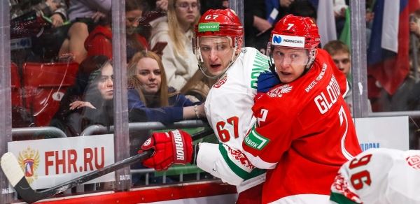 Дубль Глотова принес «России 25» победу в Красноярске: Новости | Континентальная Хоккейная Лига (КХЛ)