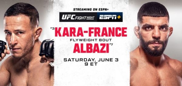 Результаты и бонусы UFC on ESPN 46: Kara-France vs. Albazi