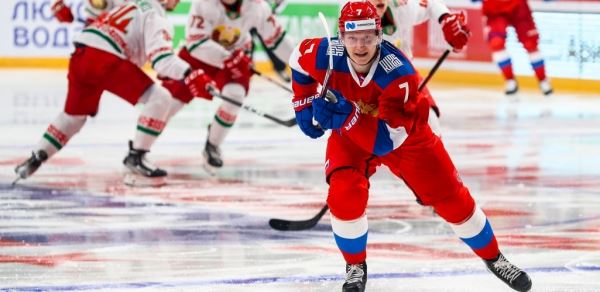 Хайруллин с Глотовым принесли России победу над Белоруссией: Новости | Континентальная Хоккейная Лига (КХЛ)
